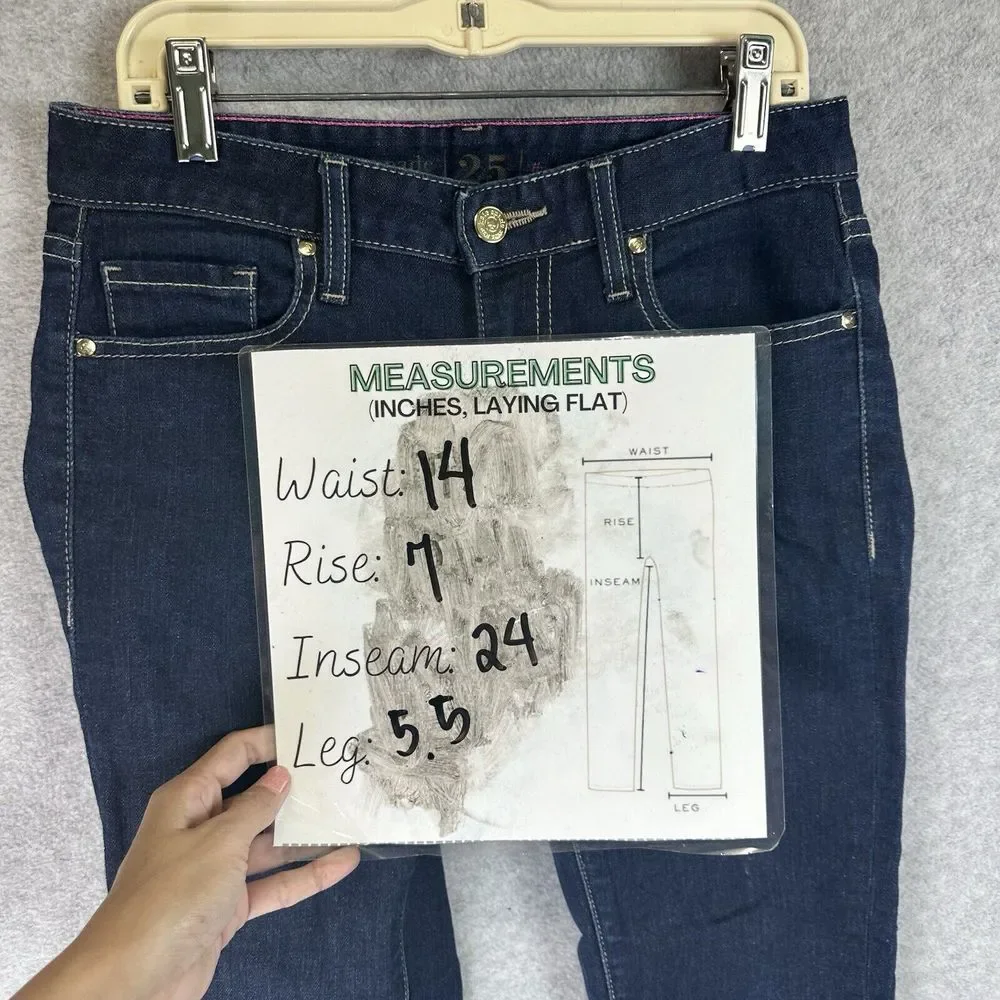 Kate Spade Size 25x24 Broome Street Skinny Women's Denim‎ Blue Jeans Career Slim